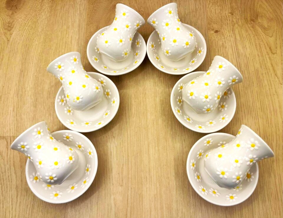 SERAMİK PAPATYA BARDAK TAKIMI