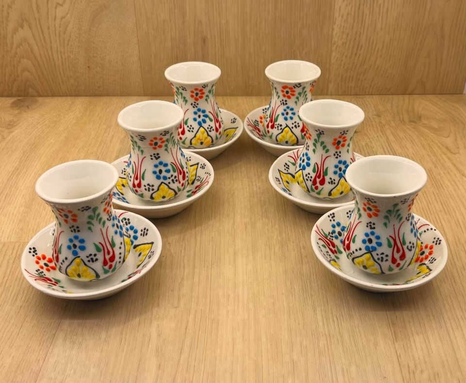 SERAMİK BARDAK TAKIMI-Beyaz