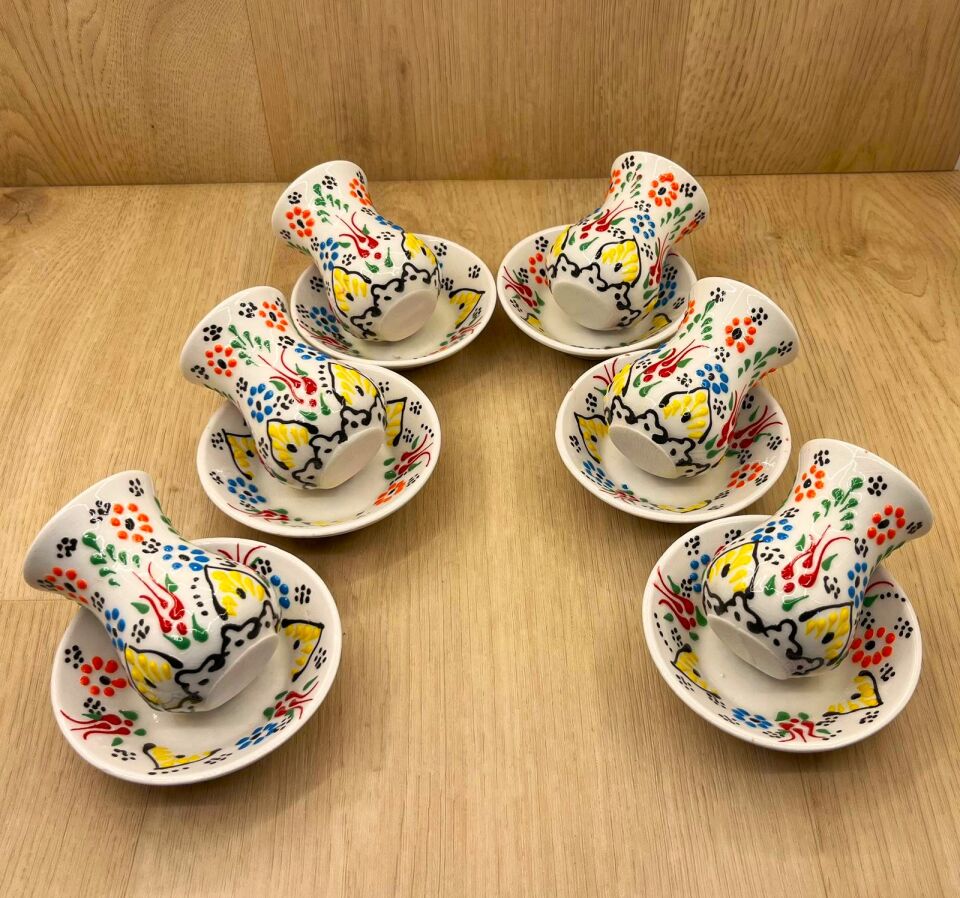 SERAMİK BARDAK TAKIMI-Beyaz