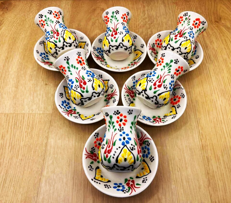 SERAMİK BARDAK TAKIMI-Beyaz