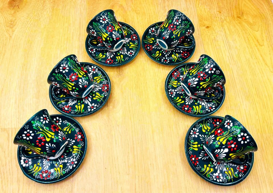 FİNCAN TAKIMI-Koyu Yeşil