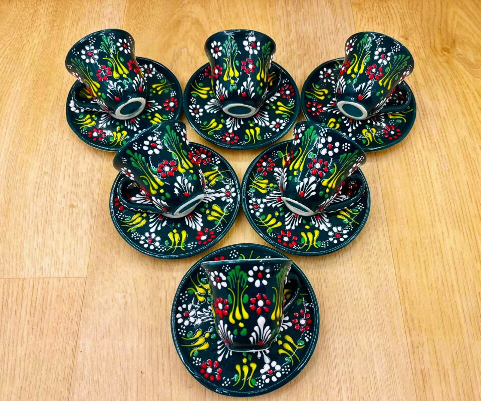 FİNCAN TAKIMI-Koyu Yeşil