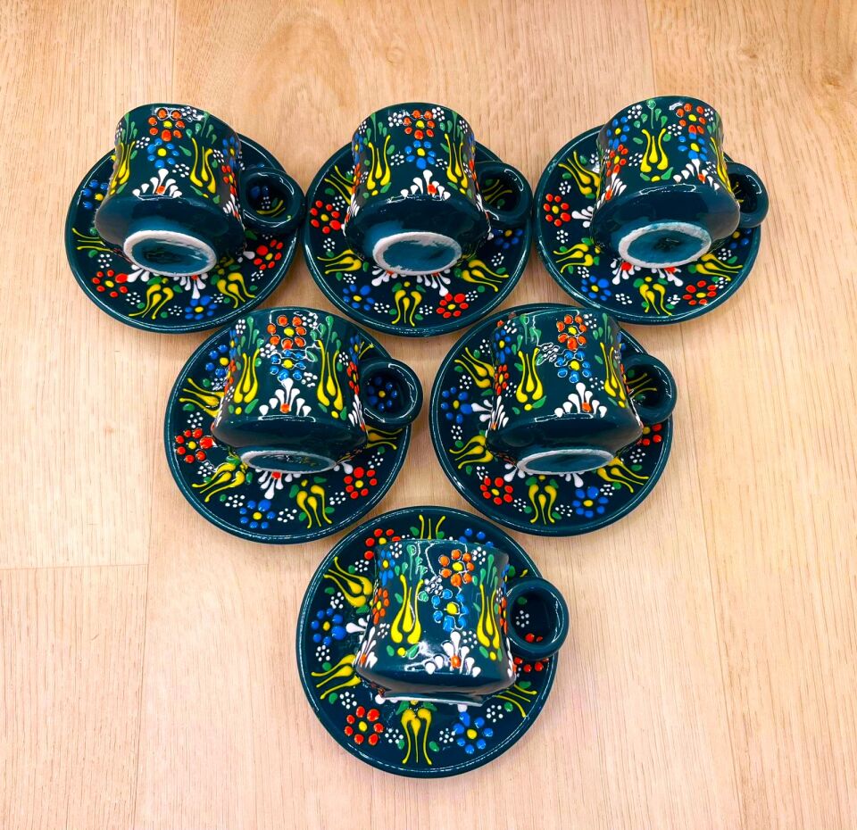 KAZAN FİNCAN TAKIMI-Koyu yeşil