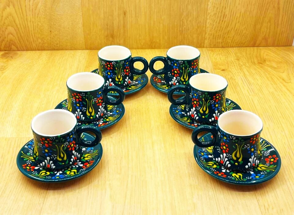 KAZAN FİNCAN TAKIMI-Koyu yeşil