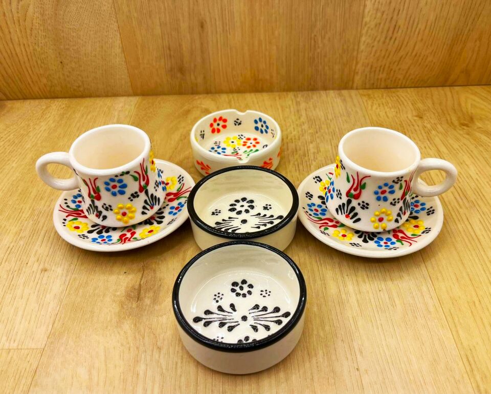 SERAMİK SUNUM SETİ-Beyaz