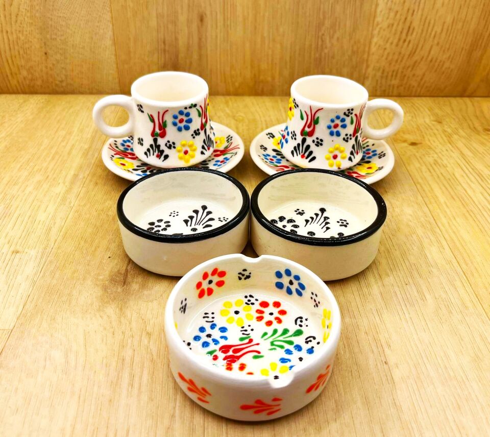 SERAMİK SUNUM SETİ-Beyaz