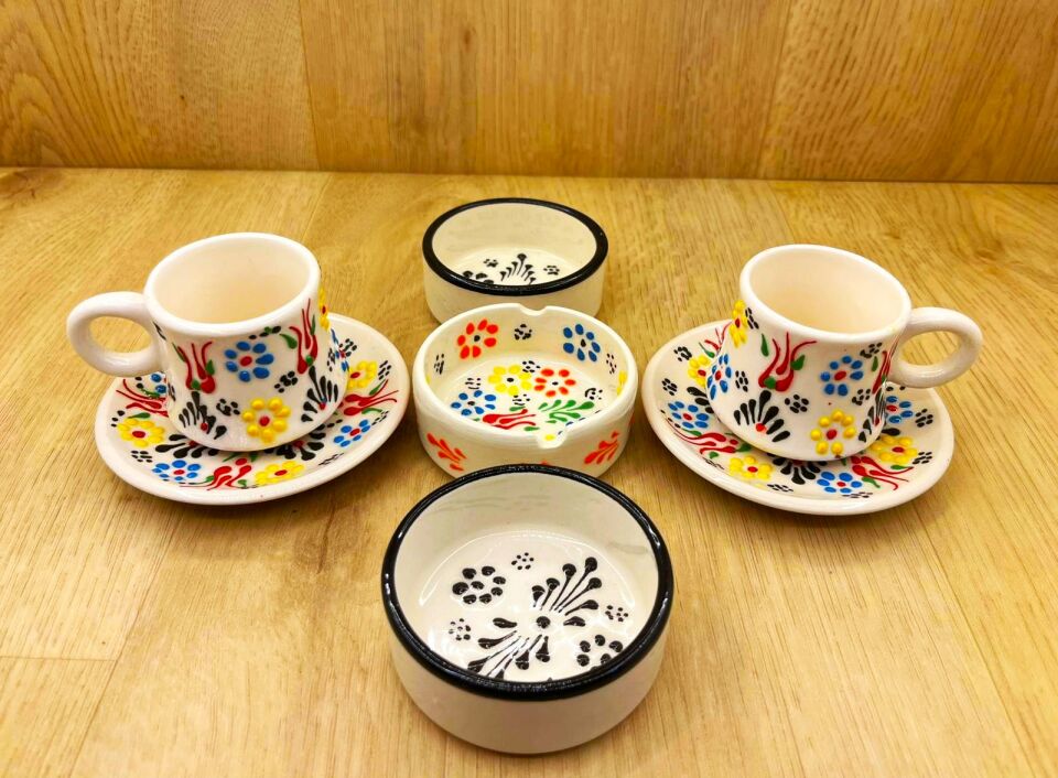 SERAMİK SUNUM SETİ-Beyaz