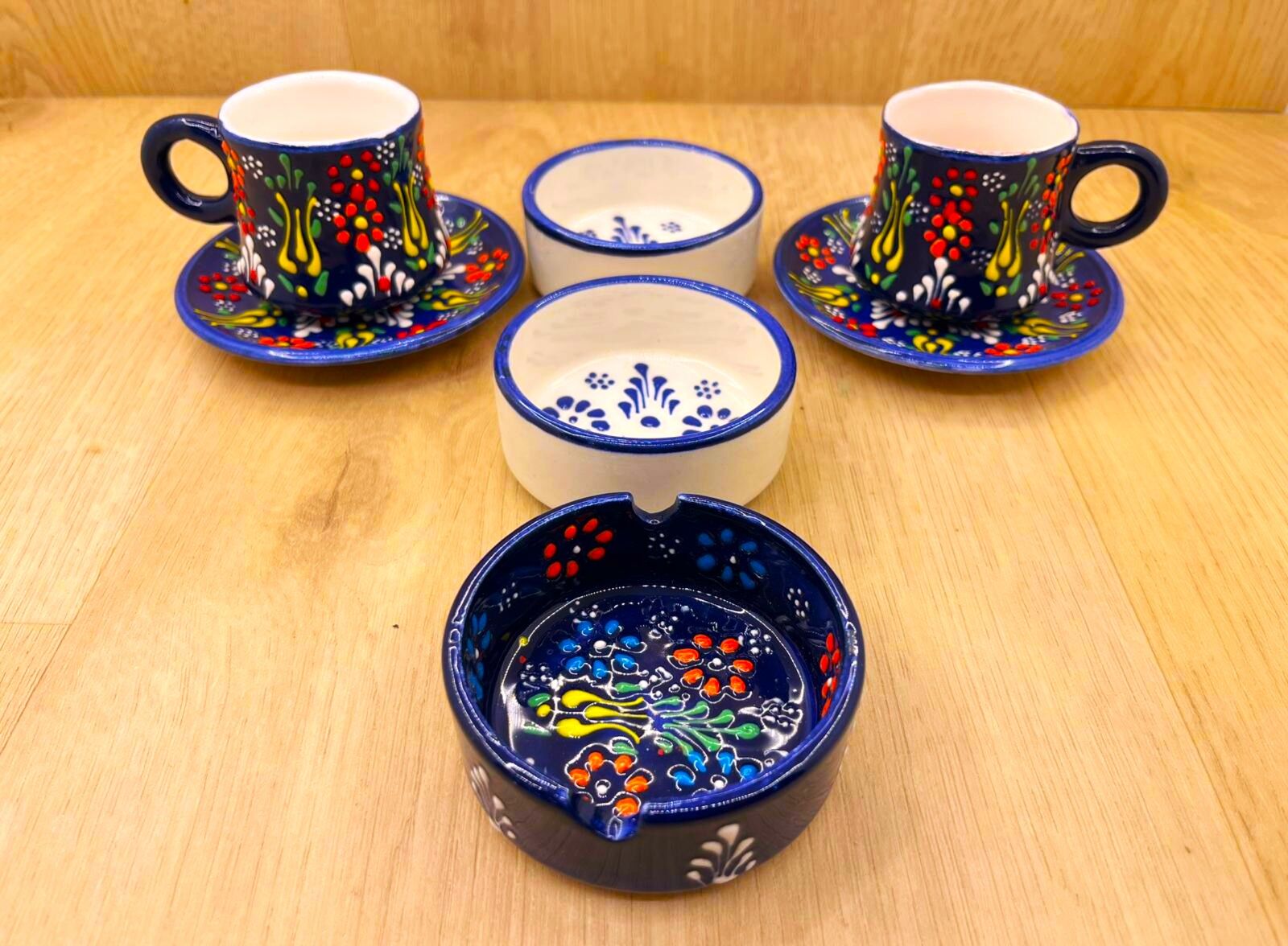 SERAMİK SUNUM SETİ-Lacivert