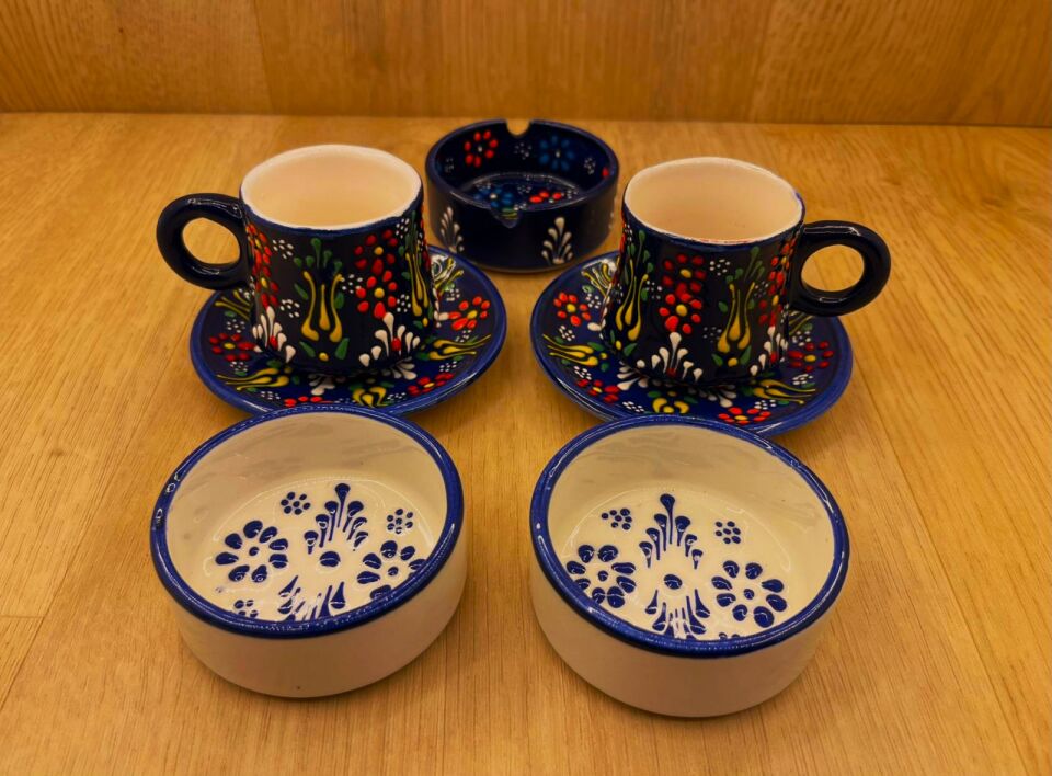 SERAMİK SUNUM SETİ-Lacivert