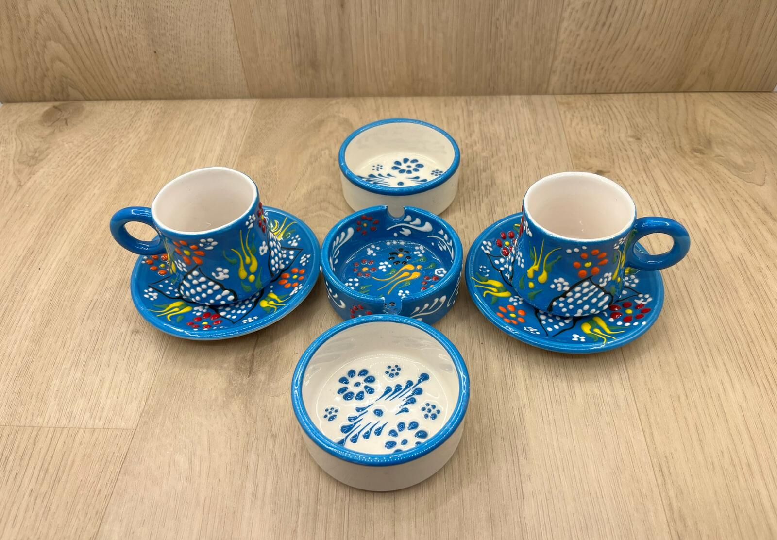 SERAMİK SUNUM SET-Mavi