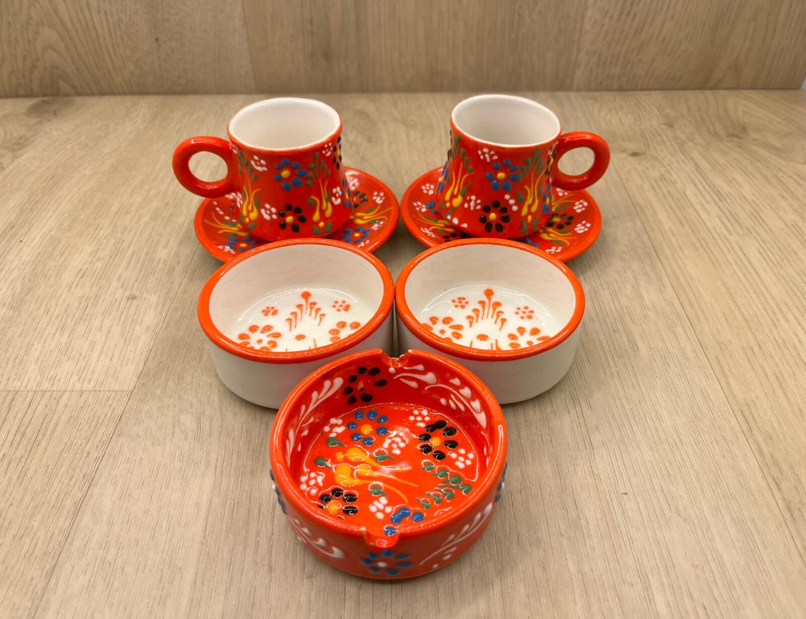 SERAMİK SUNUM SETİ-Turuncu